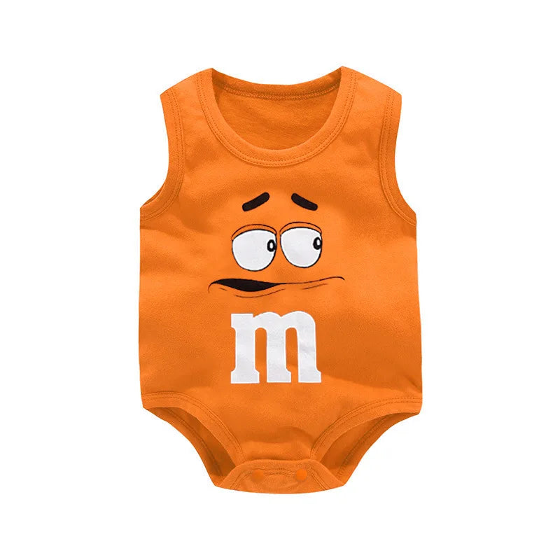 0-24M Newborn Baby Bodysuit for Boys and Girls Letter Print