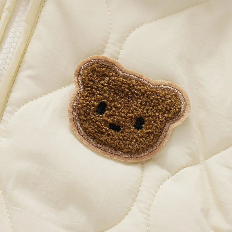  Winter Baby Outwear Clothing Fur Lining Warm Thick Toddler Jumpsuit