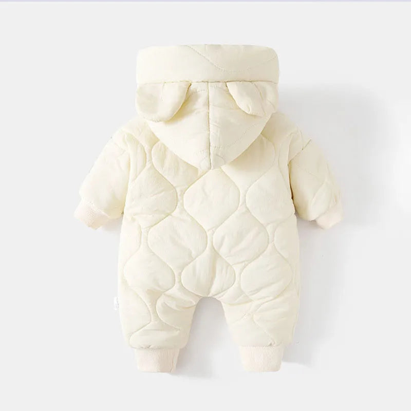  Winter Baby Outwear Clothing Fur Lining Warm Thick Toddler Jumpsuit