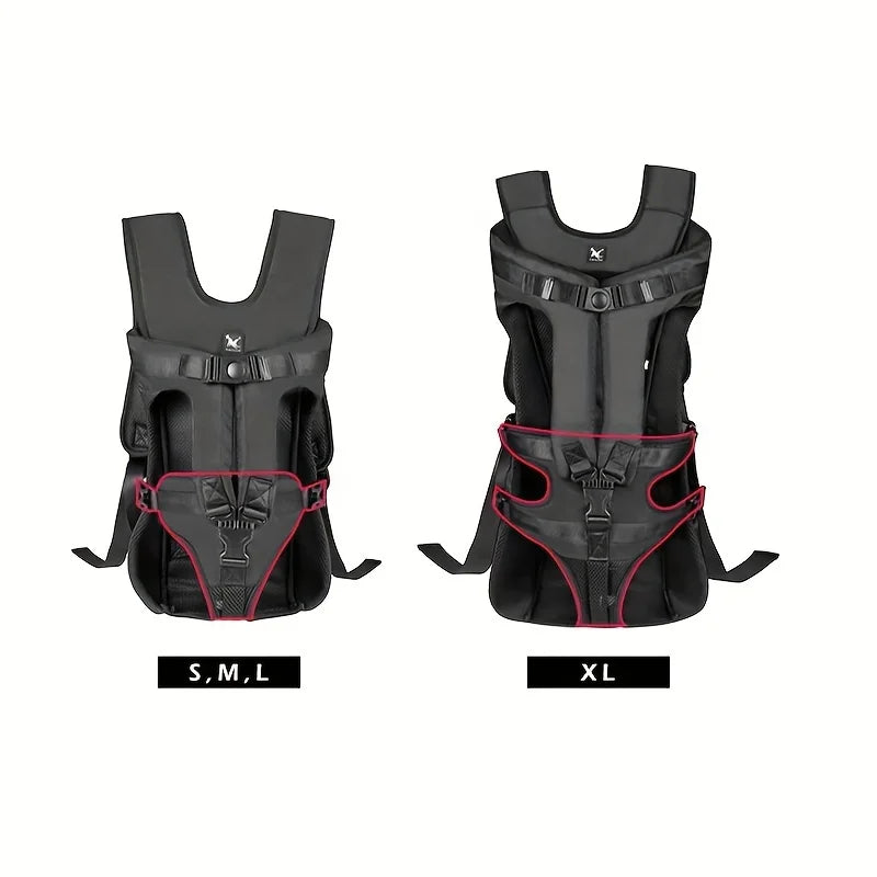Pet Front Dog Carrier Backpacks, Adjustable Hands Free Dog Backpack