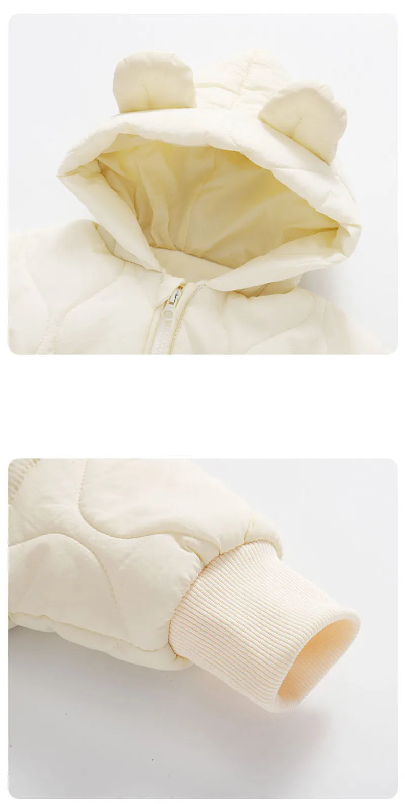  Winter Baby Outwear Clothing Fur Lining Warm Thick Toddler Jumpsuit