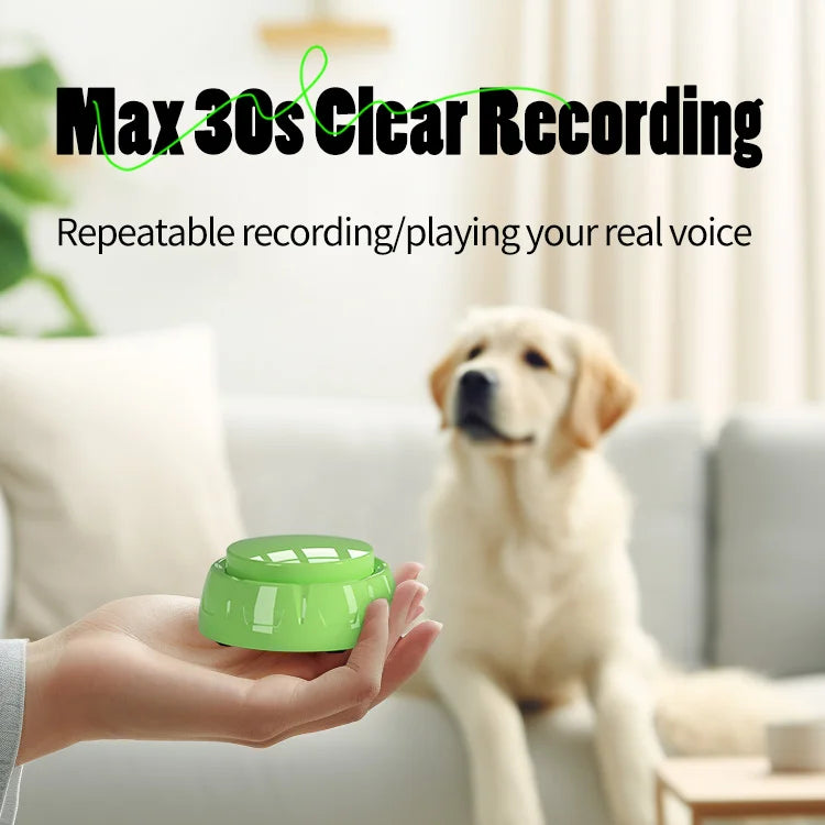 6 Pack Set Recordable Dog Training Button Pet Communication Toys