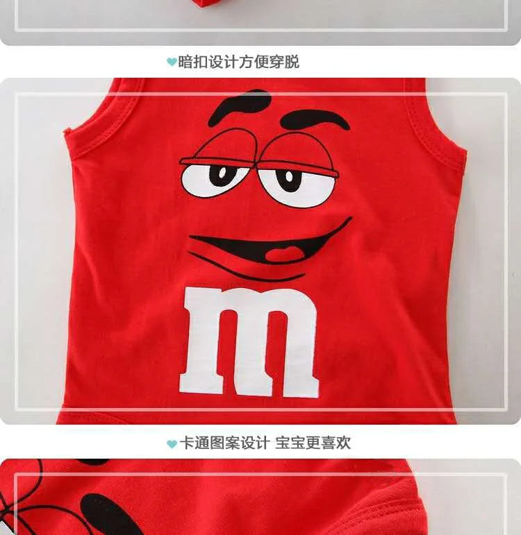 0-24M Newborn Baby Bodysuit for Boys and Girls Letter Print