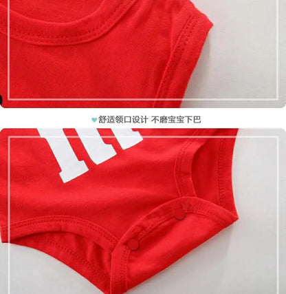 0-24M Newborn Baby Bodysuit for Boys and Girls Letter Print