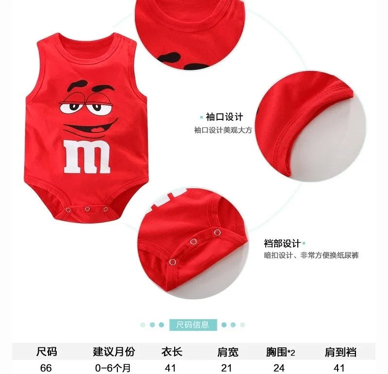 0-24M Newborn Baby Bodysuit for Boys and Girls Letter Print