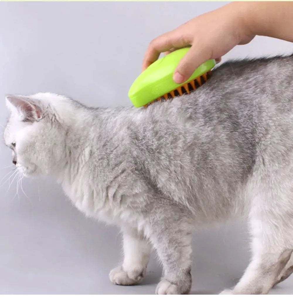 Cat Dog Steamy Brush Steam Brush Electric Sprayer for Massage Pet Grooming tool