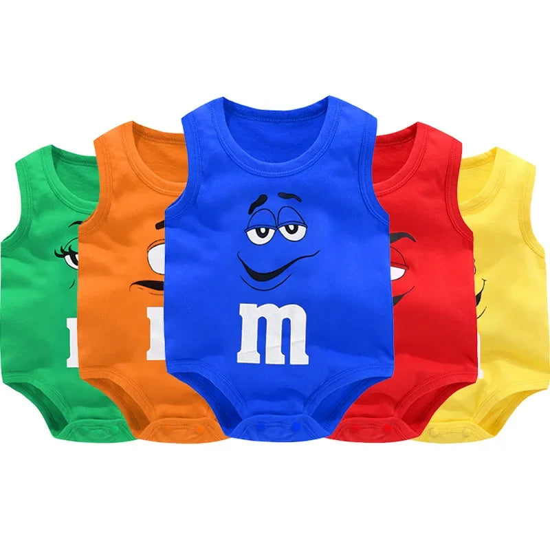 0-24M Newborn Baby Bodysuit for Boys and Girls Letter Print