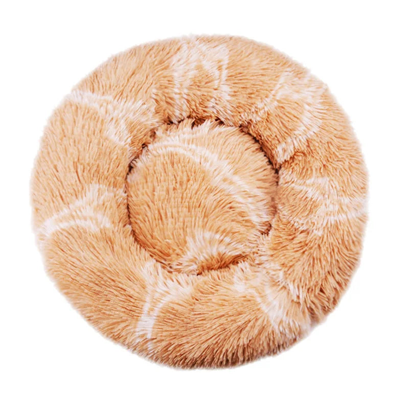 40-90cm Fluffy Dog Bed For Large Round Dog