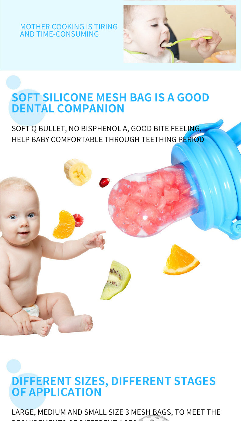 Baby Nipple Fresh Food Fruit Milk Feeding Bottles