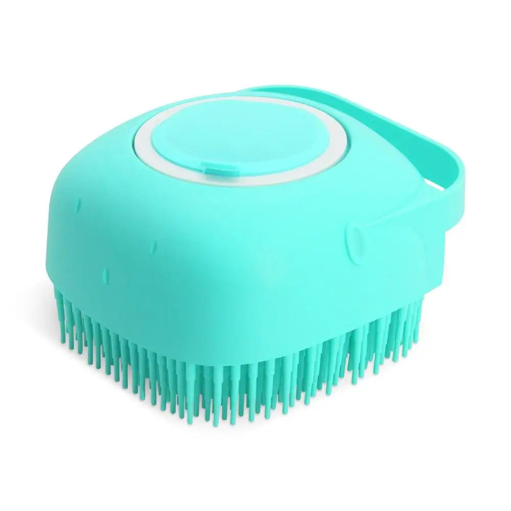 Pet Dog Shampoo Brush 2.7oz 80ml Cat Massage Comb Grooming Scrubber