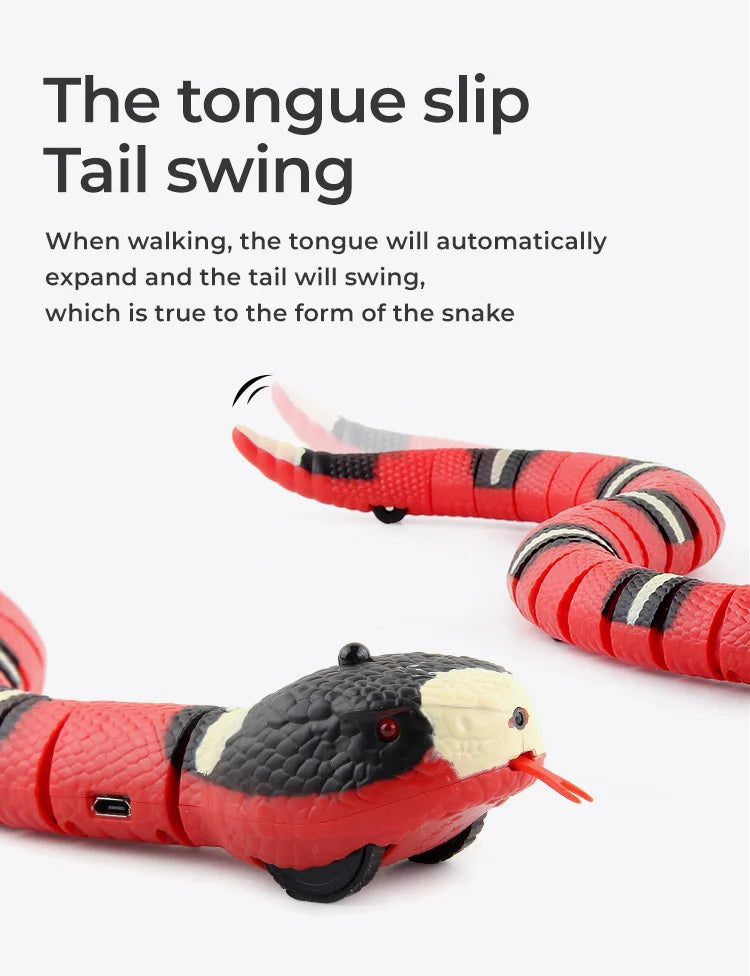 Smart Sensing Cat Toys Interactive Automatic Eletronic Snake Cat Teaser