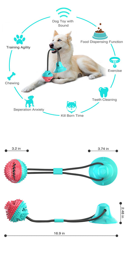 Large Dog Ball Toys Suction Cup Ropes