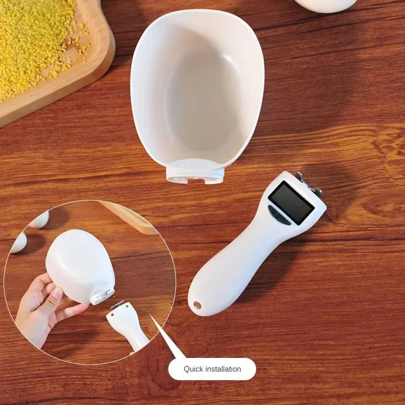 Pet Food Measuring Scoop Electronic Dog Cat Food Measuring Cup Digital Spoon