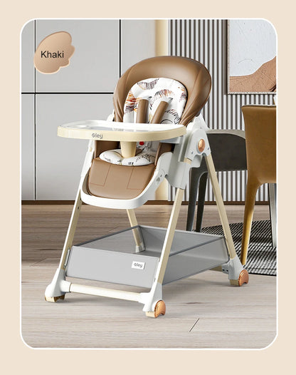 Luxury Baby High Chair with Removable Seat and Tray