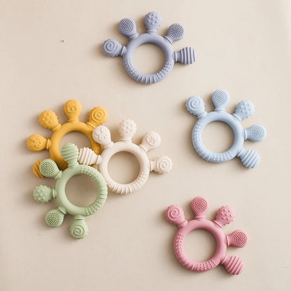 1pc Silicone Teether,Food Grade Baby 0-12