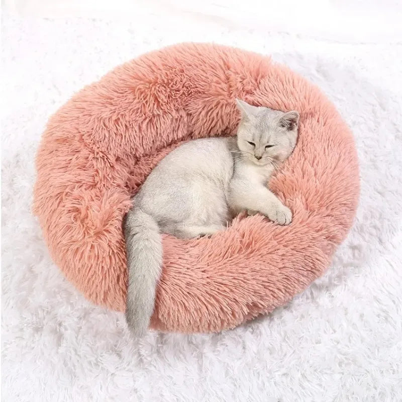 40-90cm Fluffy Dog Bed For Large Round Dog