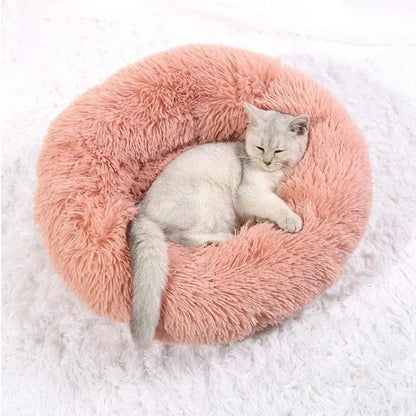 40-90cm Fluffy Dog Bed For Large Round Dog