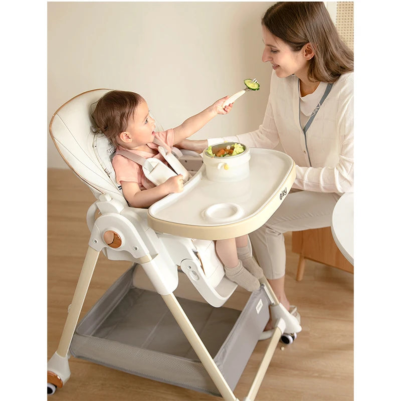 Luxury Baby High Chair with Removable Seat and Tray