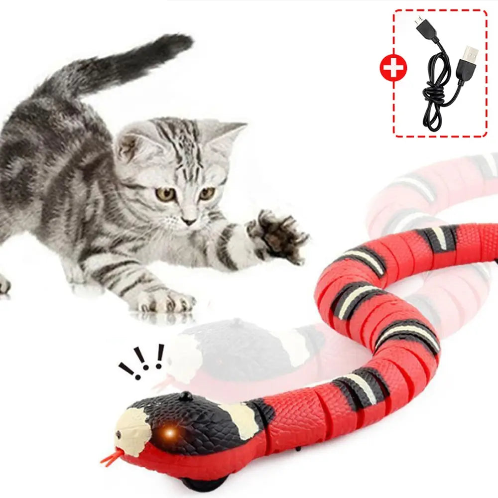 Smart Sensing Cat Toys Interactive Automatic Eletronic Snake Cat Teaser