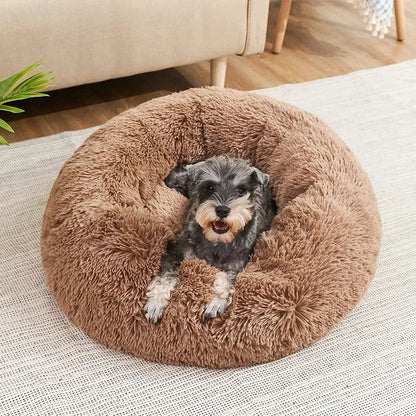 40-90cm Fluffy Dog Bed For Large Round Dog