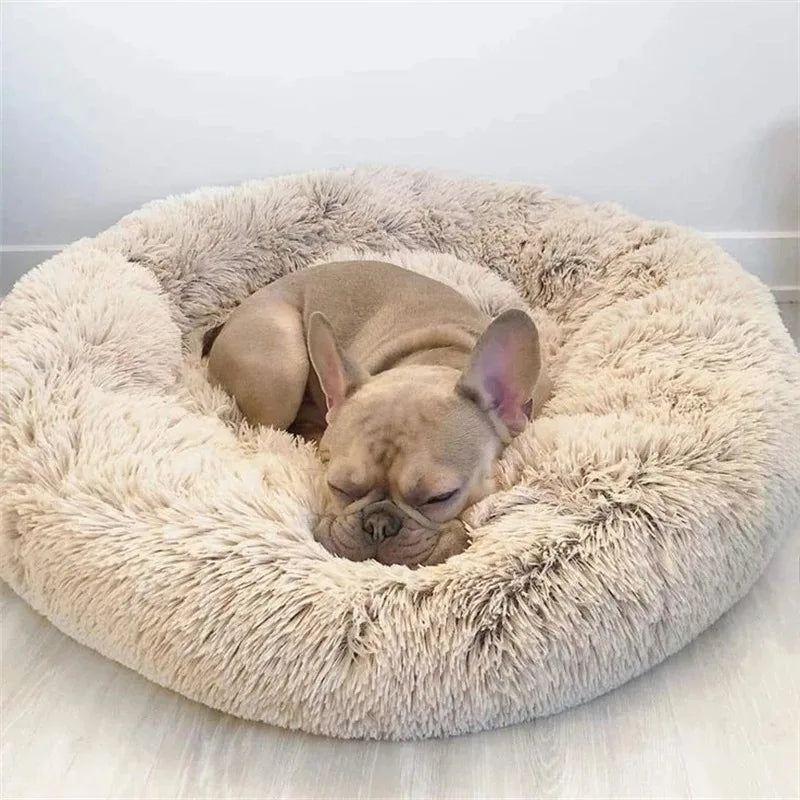 40-90cm Fluffy Dog Bed For Large Round Dog