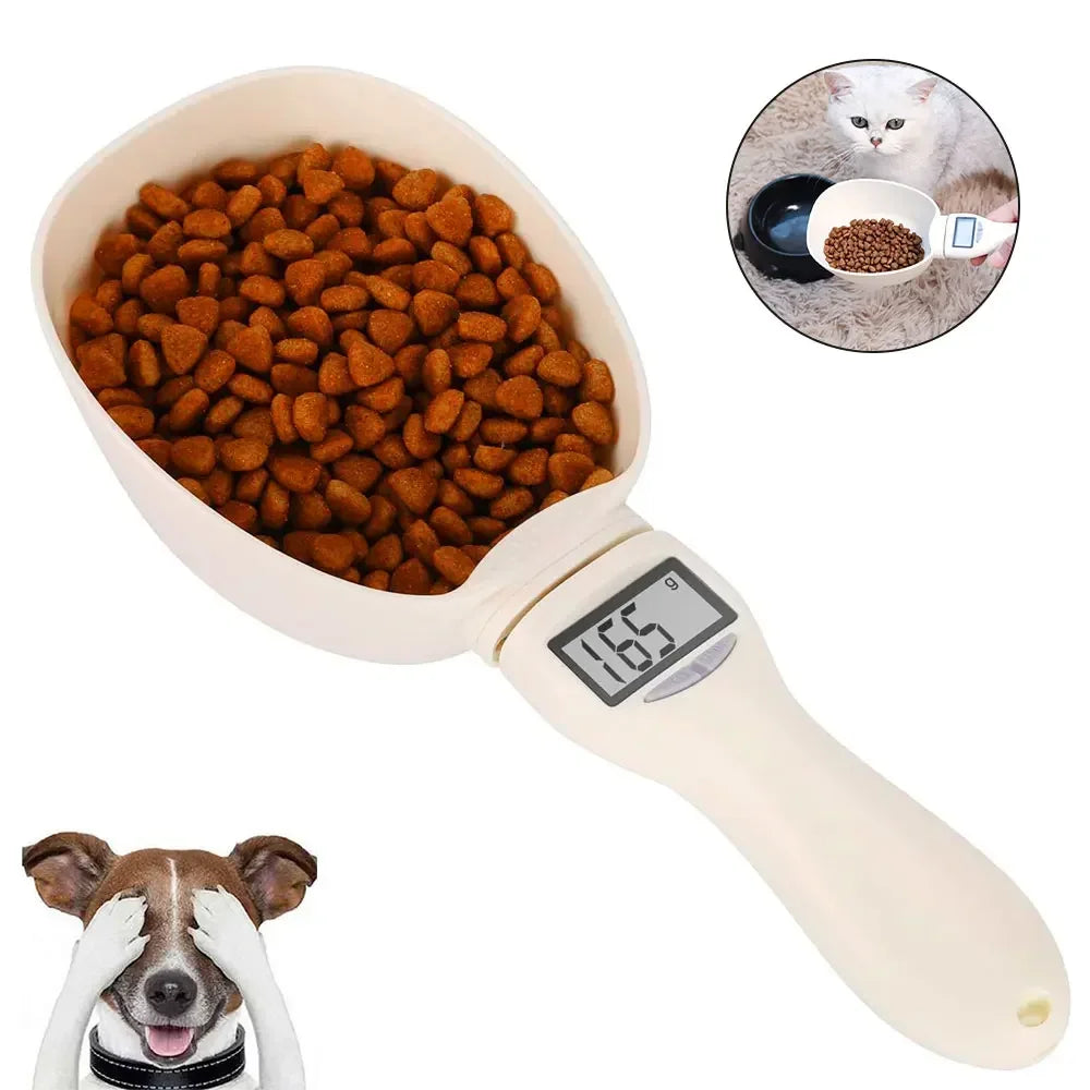 Pet Food Measuring Scoop Electronic Dog Cat Food Measuring Cup Digital Spoon