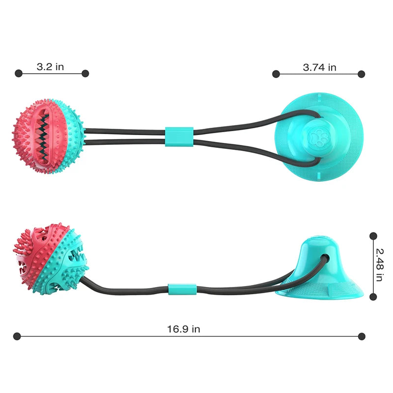 Large Dog Ball Toys Suction Cup Ropes