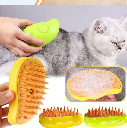 Cat Dog Steamy Brush Steam Brush Electric Sprayer for Massage Pet Grooming tool