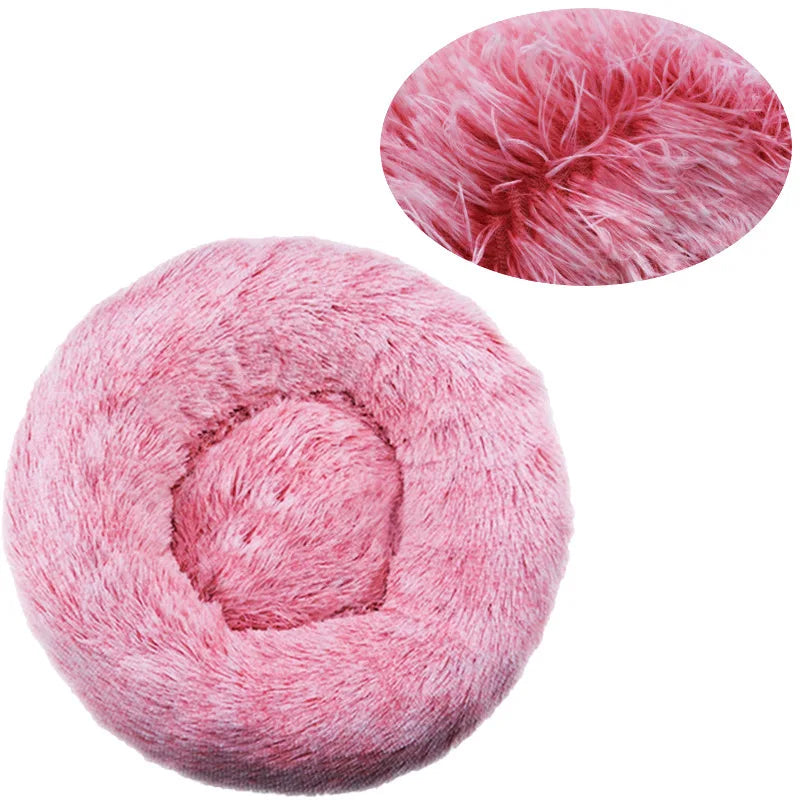 40-90cm Fluffy Dog Bed For Large Round Dog