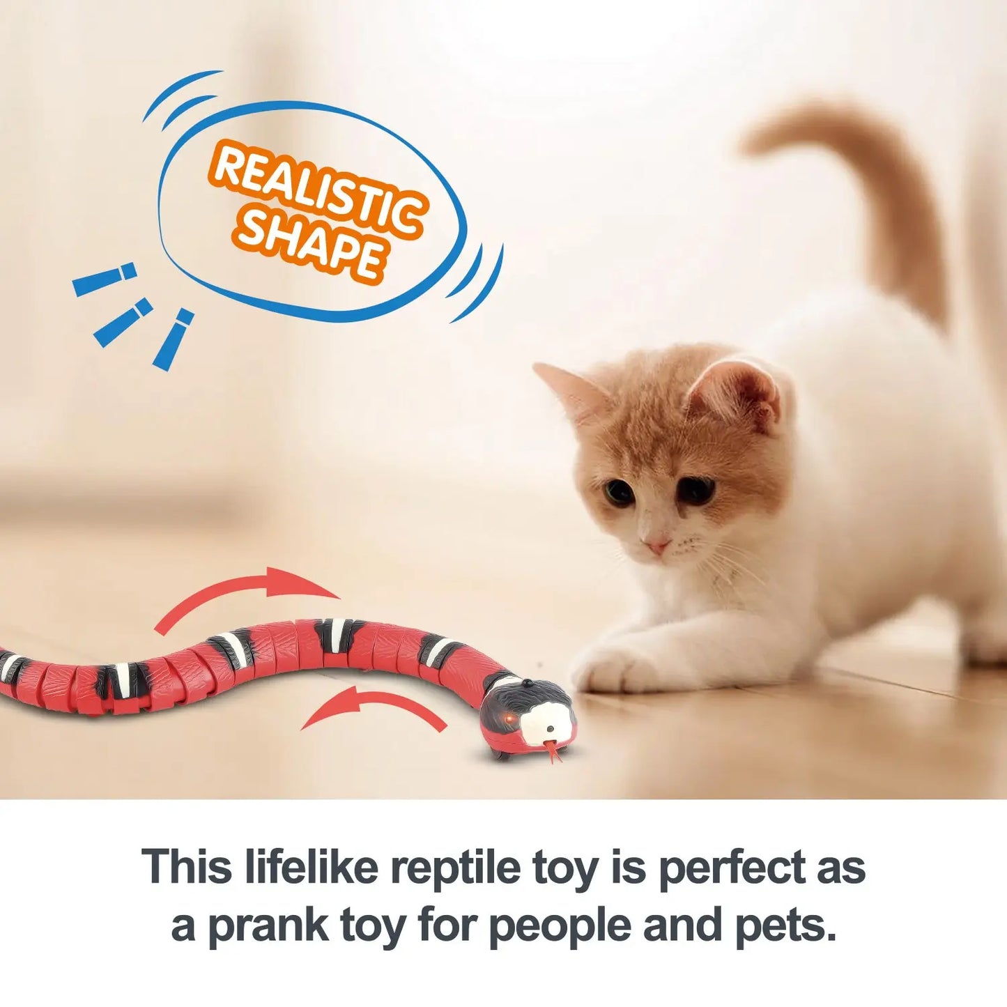 Smart Sensing Cat Toys Interactive Automatic Eletronic Snake Cat Teaser