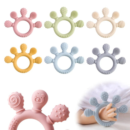 1pc Silicone Teether,Food Grade Baby 0-12